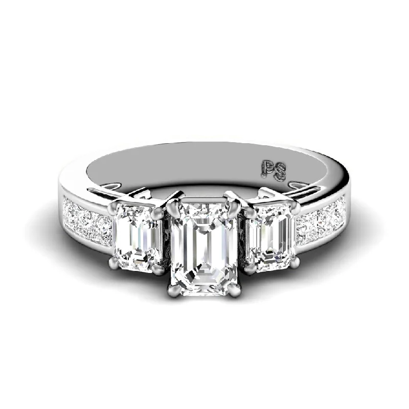 Men's Malachite Engagement Rings in 14K Gold with a Carved Stone Centerpiece1.55-2.70 CT Princess & Emerald Cut Diamonds - Engagement Ring Men's Malachite Engagement Rings in 14K Gold with a Carved Stone Centerpiece1.55-2.70 CT Princess & Emerald Cut Diamonds - Engagement Ring