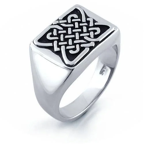 Men's infinity - symbol rings for a romantic meaningMens Celtic Rings MS-UC1
