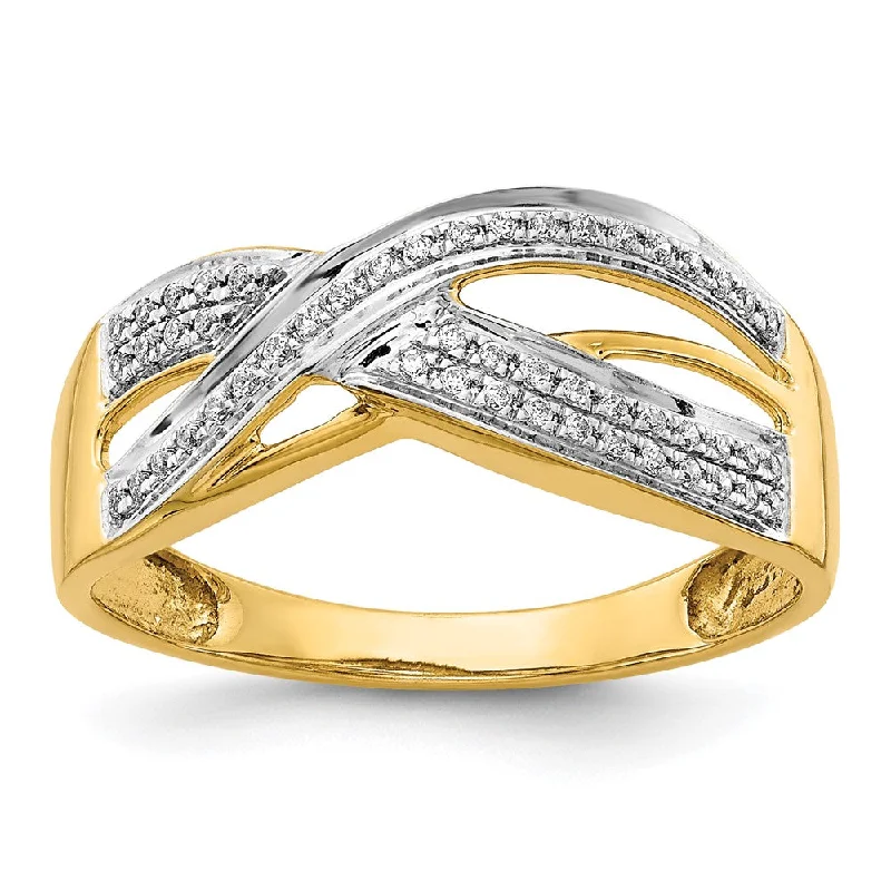 14k Yellow Gold Diamond Ring
