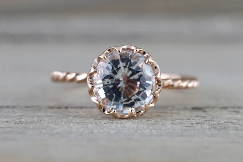 Men's amethyst - filled rings for a purple eleganceMelrose Rope White Topaz Crown Solitaire Ring 8mm Men's amethyst - filled rings for a purple eleganceMelrose Rope White Topaz Crown Solitaire Ring 8mm