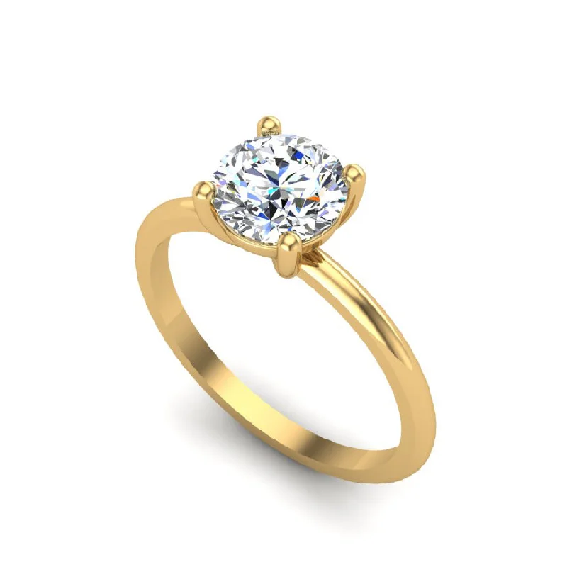 Oval - cut sapphire and diamond engagement ring in 18K white goldBella Solitaire Engagement Ring Oval - cut sapphire and diamond engagement ring in 18K white goldBella Solitaire Engagement Ring