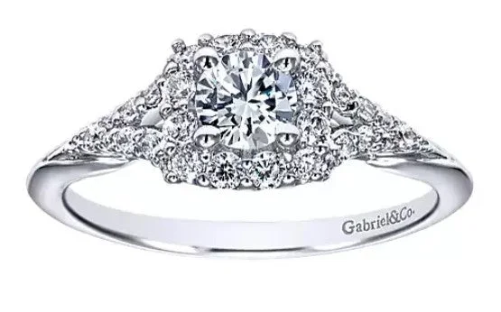 Men's Diamond Engagement Rings with Platinum Band and Halo Setting for a Luxury Proposal14K White Gold 0.37cttw G/H SI2 Diamond Semi Mount Ring Men's Diamond Engagement Rings with Platinum Band and Halo Setting for a Luxury Proposal14K White Gold 0.37cttw G/H SI2 Diamond Semi Mount Ring