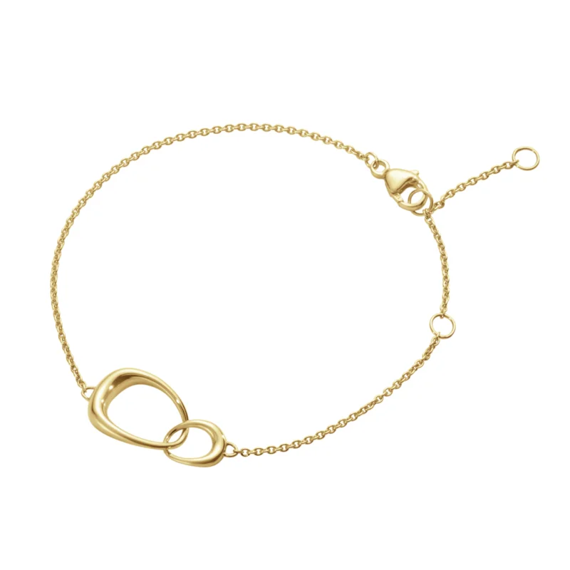Georg Jensen Offspring 18ct Yellow Gold Interlocking Bracelet