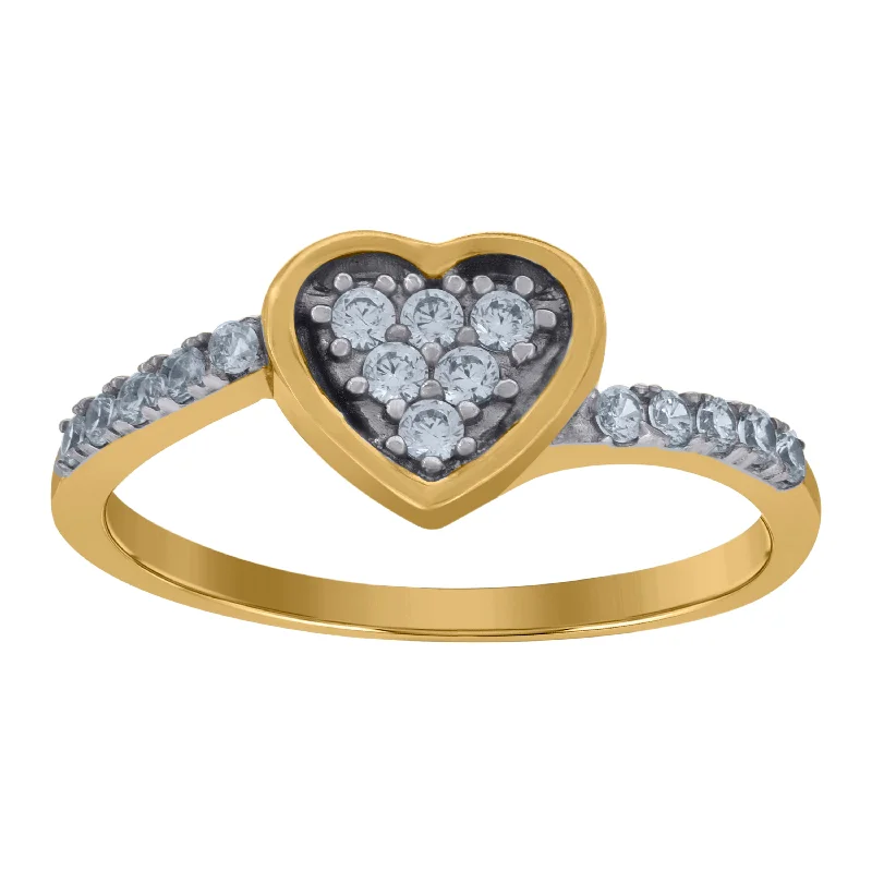 LED - Lit Fashion Rings in Plastic with Color - Changing Effects for a Futuristic LookKeene Jewelers 10kt Gold Womens Two-tone CZ Heart Band Ring LED - Lit Fashion Rings in Plastic with Color - Changing Effects for a Futuristic LookKeene Jewelers 10kt Gold Womens Two-tone CZ Heart Band Ring