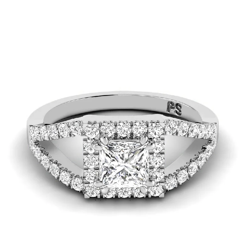 Men's Diamond Engagement Rings with Platinum Band and Halo Setting for a Luxury Proposal0.95-3.45 CT Round & Princess Cut Lab Grown Diamonds - Engagement Ring Men's Diamond Engagement Rings with Platinum Band and Halo Setting for a Luxury Proposal0.95-3.45 CT Round & Princess Cut Lab Grown Diamonds - Engagement Ring