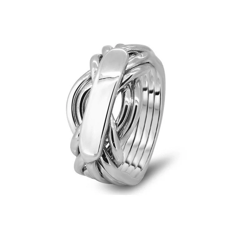 Gothic - Style Women's Rings with Black Onyx and Silver SkullsWomens Platinum 7AH-L Gothic - Style Women's Rings with Black Onyx and Silver SkullsWomens Platinum 7AH-L