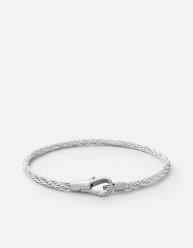 Boho - Style Women's Rings with Turquoise and Leather AccentsKnox Cable Bracelet, Matte Silver Boho - Style Women's Rings with Turquoise and Leather AccentsKnox Cable Bracelet, Matte Silver