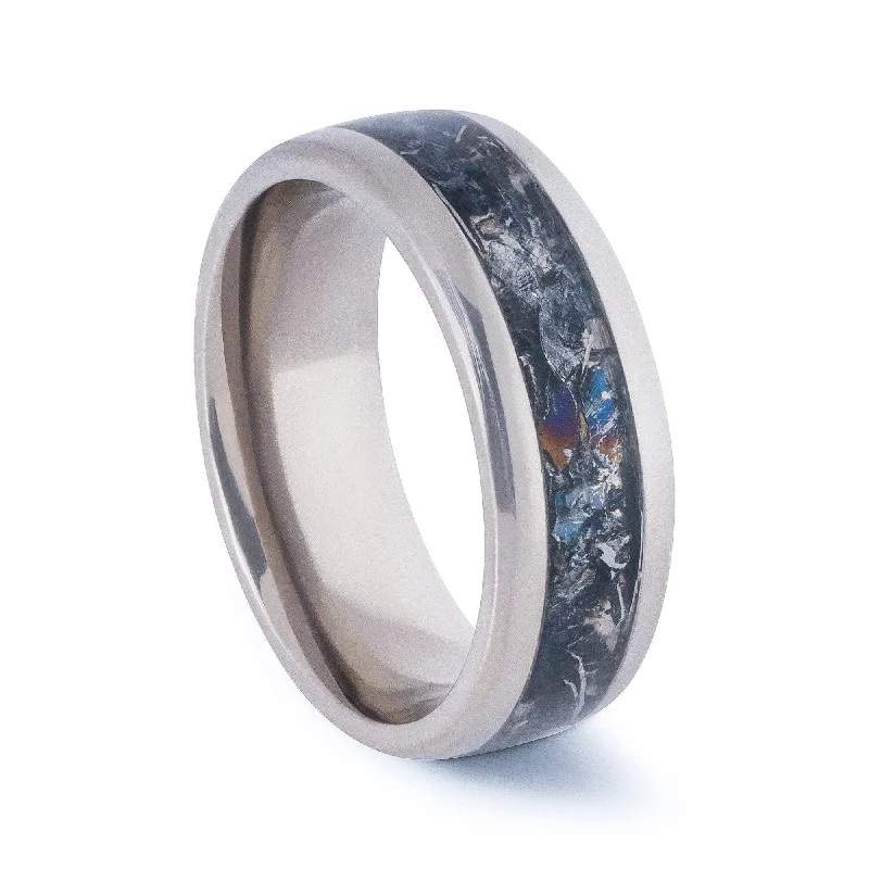 Titanium Rings with a Laser - Cut Openwork PatternThe B-52