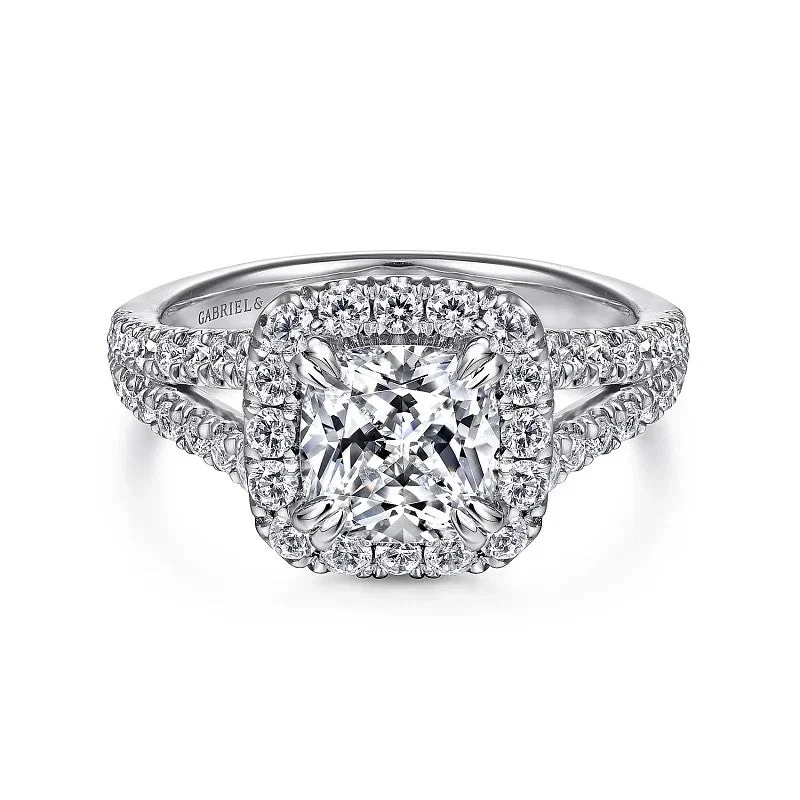 Men's Turquoise Engagement Rings in 925 Silver with a Southwestern - Inspired BandJames - 14K White Gold Cushion Halo Diamond Engagement Ring Men's Turquoise Engagement Rings in 925 Silver with a Southwestern - Inspired BandJames - 14K White Gold Cushion Halo Diamond Engagement Ring