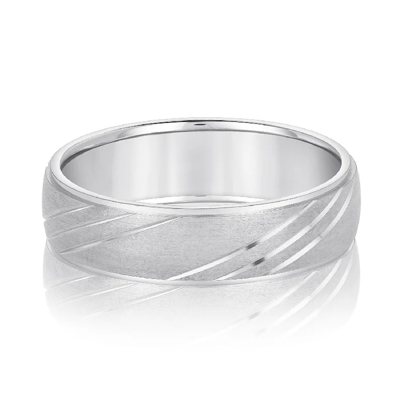 Men's stackable rings for a layered lookDiagonal Lined Pattern Men's Wedding Band Men's stackable rings for a layered lookDiagonal Lined Pattern Men's Wedding Band
