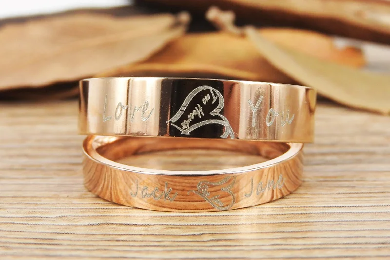 Men's pinky rings with a small gemstoneHandmade Two Heart become One Heart Matching Wedding Rings, his and her promise ring, Wedding Rings Set, couple rings Men's pinky rings with a small gemstoneHandmade Two Heart become One Heart Matching Wedding Rings, his and her promise ring, Wedding Rings Set, couple rings