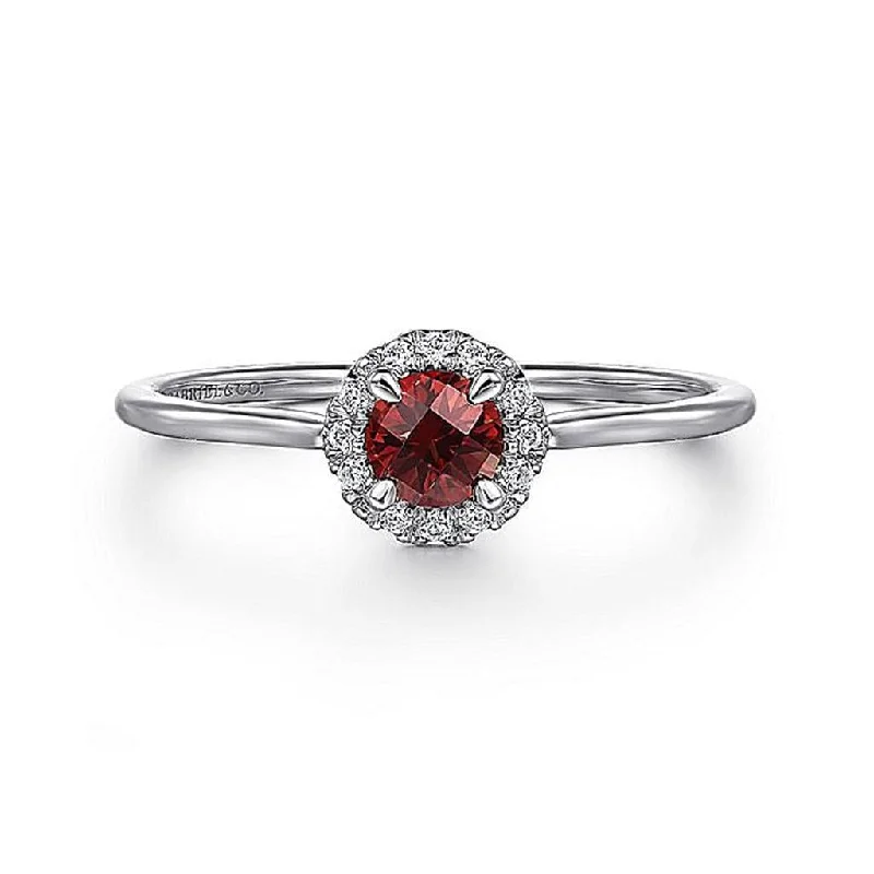 Men's Diamond Engagement Rings with Platinum Band and Halo Setting for a Luxury ProposalGabriel 14Kw Garnet & Diamond Ring Men's Diamond Engagement Rings with Platinum Band and Halo Setting for a Luxury ProposalGabriel 14Kw Garnet & Diamond Ring