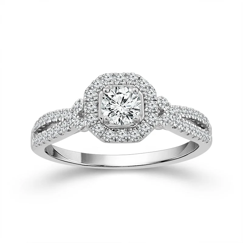 Men's Topaz Engagement Rings in 10K Gold with a Channel - Set Diamond Band5/8 Ctw Round Diamond Halo Engagement Ring in 14 Karat White Gold Men's Topaz Engagement Rings in 10K Gold with a Channel - Set Diamond Band5/8 Ctw Round Diamond Halo Engagement Ring in 14 Karat White Gold