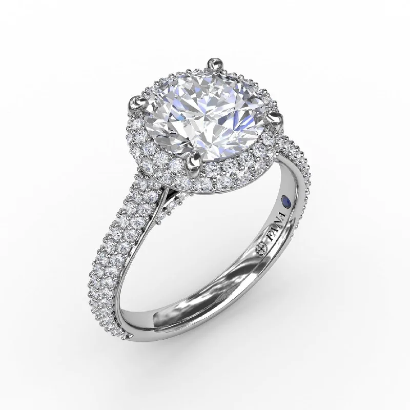 Men's Peridot Engagement Rings in 14K Gold - Filled Metal with a Micro - Pave SettingSeamless Pavé Diamond Double Halo Engagement Ring Men's Peridot Engagement Rings in 14K Gold - Filled Metal with a Micro - Pave SettingSeamless Pavé Diamond Double Halo Engagement Ring