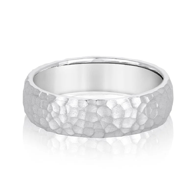Men's oxidized silver rings for an antique lookMen’s Classic Hammered Wedding Band Men's oxidized silver rings for an antique lookMen’s Classic Hammered Wedding Band