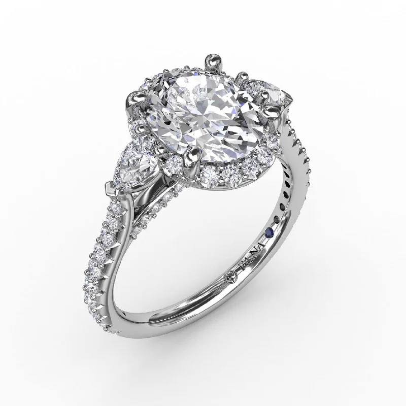 Men's Alexandrite Engagement Rings in Platinum with a Hidden Halo of DiamondsOval Diamond Halo Engagement Ring With Pear-Shape Diamond Side Stones Men's Alexandrite Engagement Rings in Platinum with a Hidden Halo of DiamondsOval Diamond Halo Engagement Ring With Pear-Shape Diamond Side Stones