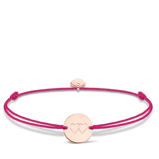Thomas Sabo Little Secrets Rose Gold Pink Double Heart Bracelet