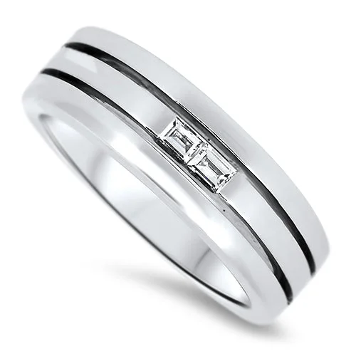 Men's waterproof rings for water - based activitiesMen's Diamond Ring in 18ct White Gold Men's waterproof rings for water - based activitiesMen's Diamond Ring in 18ct White Gold