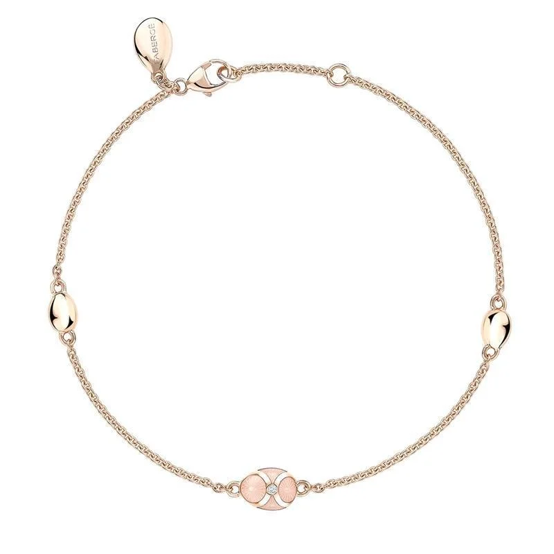 Faberge Palais Tsarskoye Selo 18ct Yellow Gold Pink Bracelet