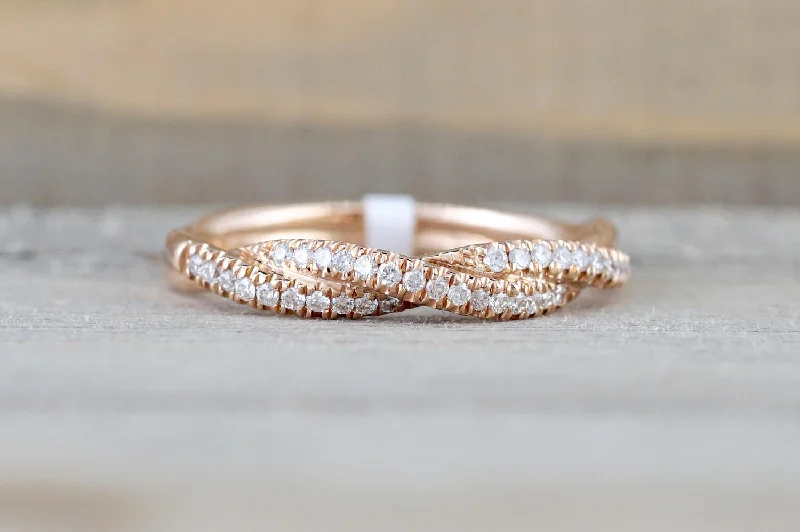 Men's Celtic - pattern rings with intricate designs14k Rose Gold Solid Dainty Diamond Rope Design Band Wedding Anniversary Love Ring Band Vintage Thin Men's Celtic - pattern rings with intricate designs14k Rose Gold Solid Dainty Diamond Rope Design Band Wedding Anniversary Love Ring Band Vintage Thin