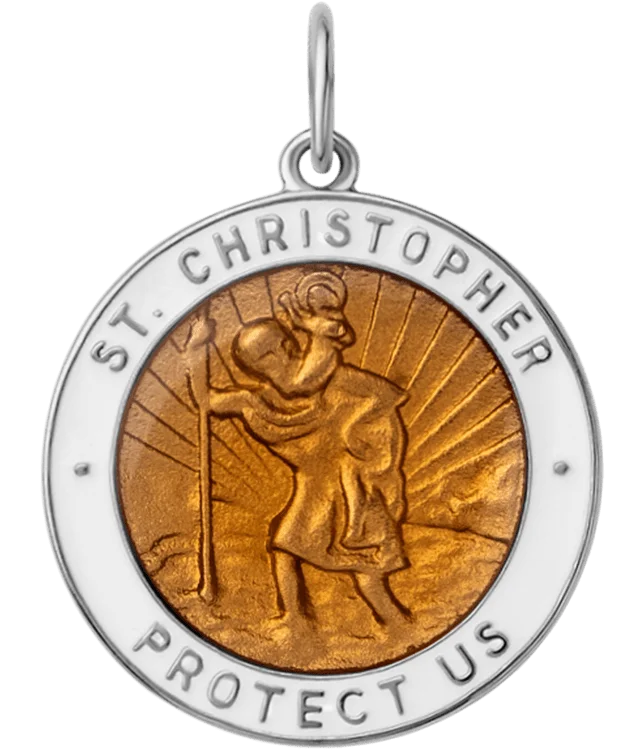 Engagement - Inspired Women's Rings with a Halo of Small DiamondsSaint Christopher Surf Pendant w/Enamel, Sterling Silver Engagement - Inspired Women's Rings with a Halo of Small DiamondsSaint Christopher Surf Pendant w/Enamel, Sterling Silver