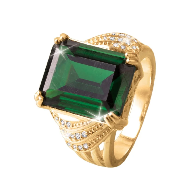 Women's Infinity Symbol Rings in Rose Gold for a Romantic TouchGreen Goddess Ring