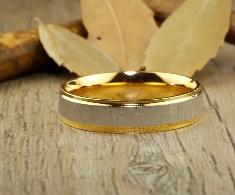 Men's beaded rings with semi - precious stonesHandmade Gold Matte Wedding Band, Men Ring, Couple Ring, Titanium Ring, Anniversary Ring, Promise Ring Men's beaded rings with semi - precious stonesHandmade Gold Matte Wedding Band, Men Ring, Couple Ring, Titanium Ring, Anniversary Ring, Promise Ring