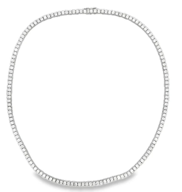 Emerald and diamond engagement ring in a vintage - inspired platinum bandLAB GROWN ROUND DIAMONDS 11.62CTW TENNIS NECKLACE Emerald and diamond engagement ring in a vintage - inspired platinum bandLAB GROWN ROUND DIAMONDS 11.62CTW TENNIS NECKLACE