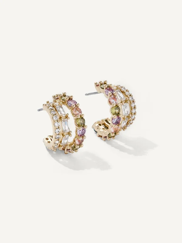 Beaded hoop earringsCassia Hoops