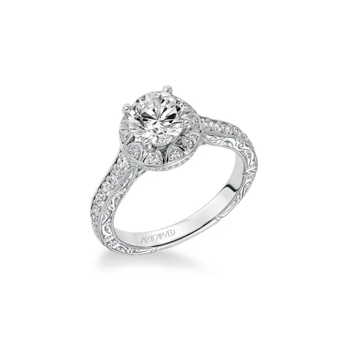 Men's Sapphire Engagement Rings in 18K White Gold with Pave Diamond AccentsArtcarved Engagement Ring 31-V488ERW-E Men's Sapphire Engagement Rings in 18K White Gold with Pave Diamond AccentsArtcarved Engagement Ring 31-V488ERW-E