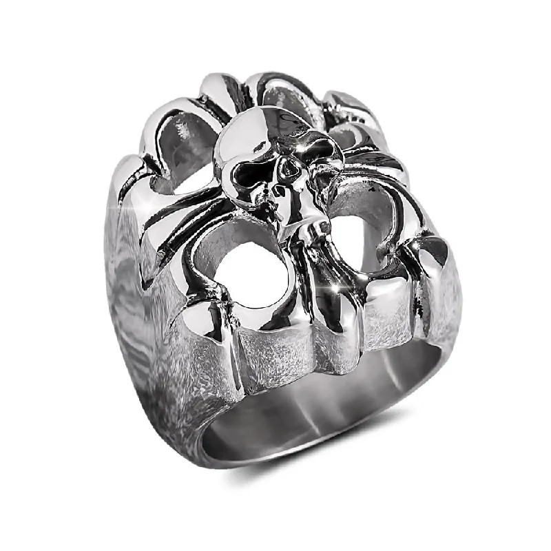 Stackable Gemstone Rings for Women in Amethyst, Sapphire, and EmeraldSteel Skull Arena Ring Stackable Gemstone Rings for Women in Amethyst, Sapphire, and EmeraldSteel Skull Arena Ring