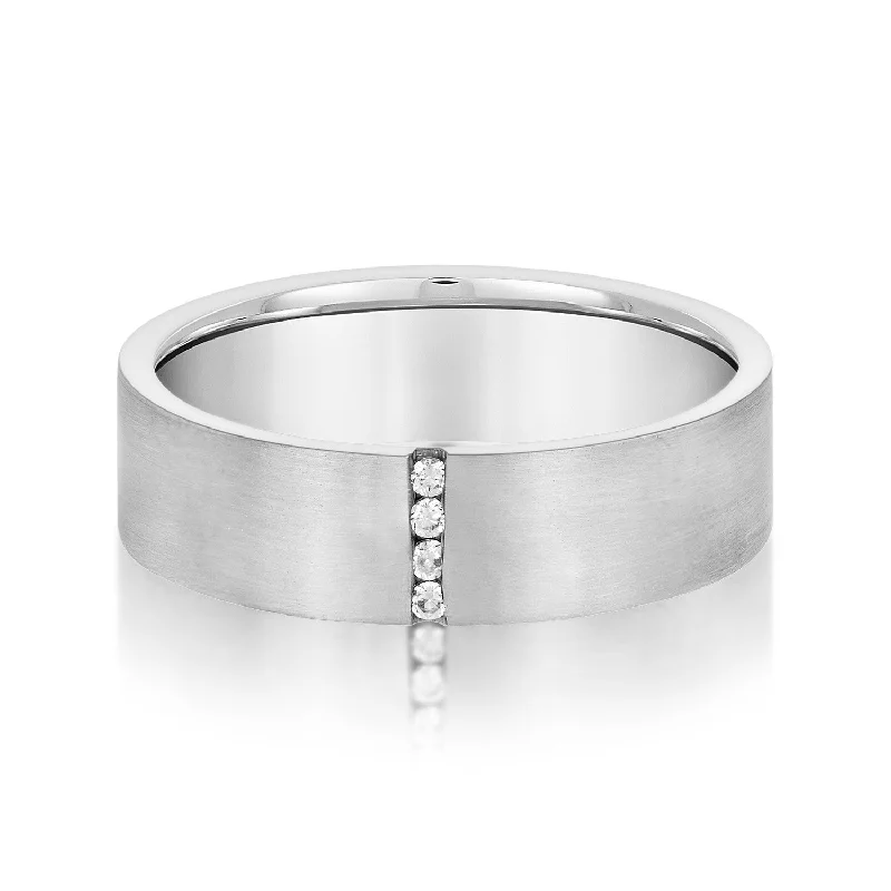 Men's silicone fitness rings for active lifestylesVertical Single Row Channel Set Diamond Men's Wedding Band Men's silicone fitness rings for active lifestylesVertical Single Row Channel Set Diamond Men's Wedding Band