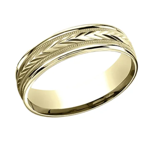 Men's laser - engraved rings with custom messagesThe PRIMOR Men's Band