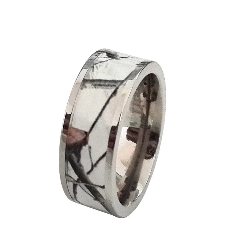 Men's tribal - print rings for a unique aestheticSnow Camo band for Her | Camo wedding bands for Women Men's tribal - print rings for a unique aestheticSnow Camo band for Her | Camo wedding bands for Women