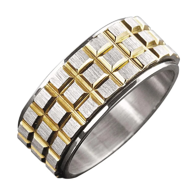 Silicone Women's Rings for a Comfortable and Durable OptionSteel Spinner Ring