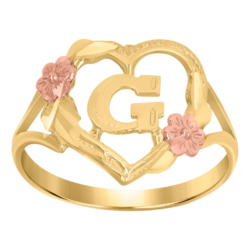 LED - Lit Fashion Rings in Plastic with Color - Changing Effects for a Futuristic LookKeene Jewelers 10kt Two-tone Gold Womens DC Textured Initial Letter G Heart Band Ring LED - Lit Fashion Rings in Plastic with Color - Changing Effects for a Futuristic LookKeene Jewelers 10kt Two-tone Gold Womens DC Textured Initial Letter G Heart Band Ring