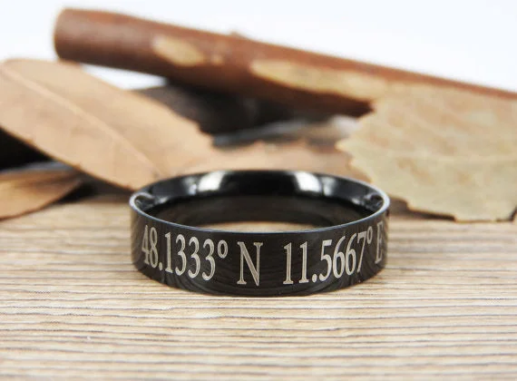 Men's diamond - encrusted engagement rings for a luxurious touchCustom Coordinate Jewelry - Engraved Titanium Rings Set - Coordinates Rings, Personalized Latitude Longitude Jewelry Men's diamond - encrusted engagement rings for a luxurious touchCustom Coordinate Jewelry - Engraved Titanium Rings Set - Coordinates Rings, Personalized Latitude Longitude Jewelry