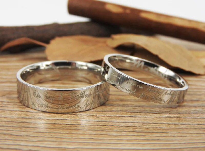 Men's Viking - inspired rings with ancient symbolsHandmade Your Marriage Vow & Signature Rings Wedding Rings, Matching Wedding Bands, Titanium Couple Rings Set Men's Viking - inspired rings with ancient symbolsHandmade Your Marriage Vow & Signature Rings Wedding Rings, Matching Wedding Bands, Titanium Couple Rings Set