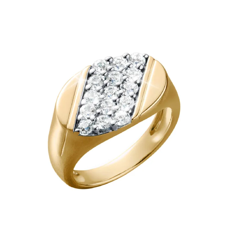 Art Deco - Inspired Women's Rings with Geometric Shapes in 14K GoldInnovation Men's Ring Art Deco - Inspired Women's Rings with Geometric Shapes in 14K GoldInnovation Men's Ring