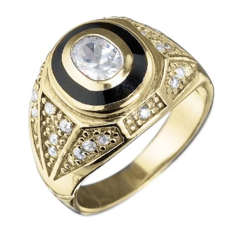 Floral - Patterned Women's Rings in 18K Yellow Gold for a Feminine LookMen's College Gold Ring Floral - Patterned Women's Rings in 18K Yellow Gold for a Feminine LookMen's College Gold Ring