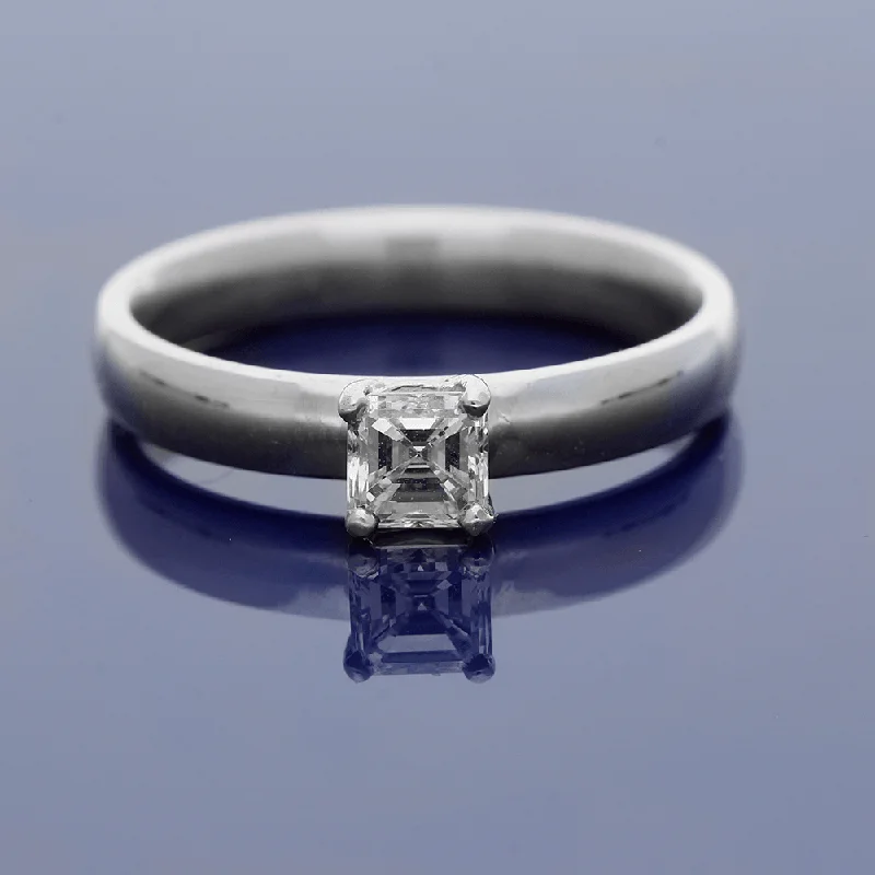 Men's Black Onyx Engagement Rings Set in Titanium for a Modern and Bold Look18ct White Gold 0.49ct Asscher Cut Diamond Solitaire Ring Men's Black Onyx Engagement Rings Set in Titanium for a Modern and Bold Look18ct White Gold 0.49ct Asscher Cut Diamond Solitaire Ring