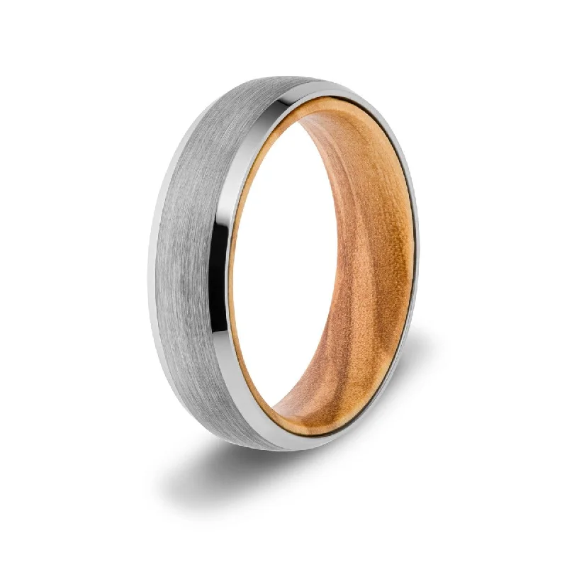 Men's zodiac - sign rings for a personalized touchMen’s 6mm Silver Wood Inlay Ring Men's zodiac - sign rings for a personalized touchMen’s 6mm Silver Wood Inlay Ring