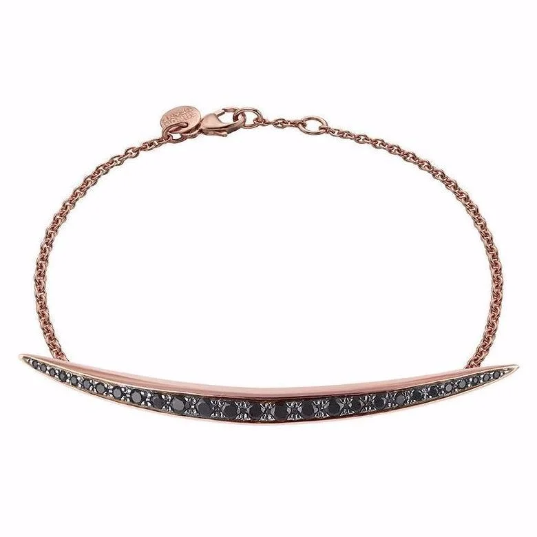 Shaun Leane Quill Rose Gold Vermeil Black Spinel Bracelet