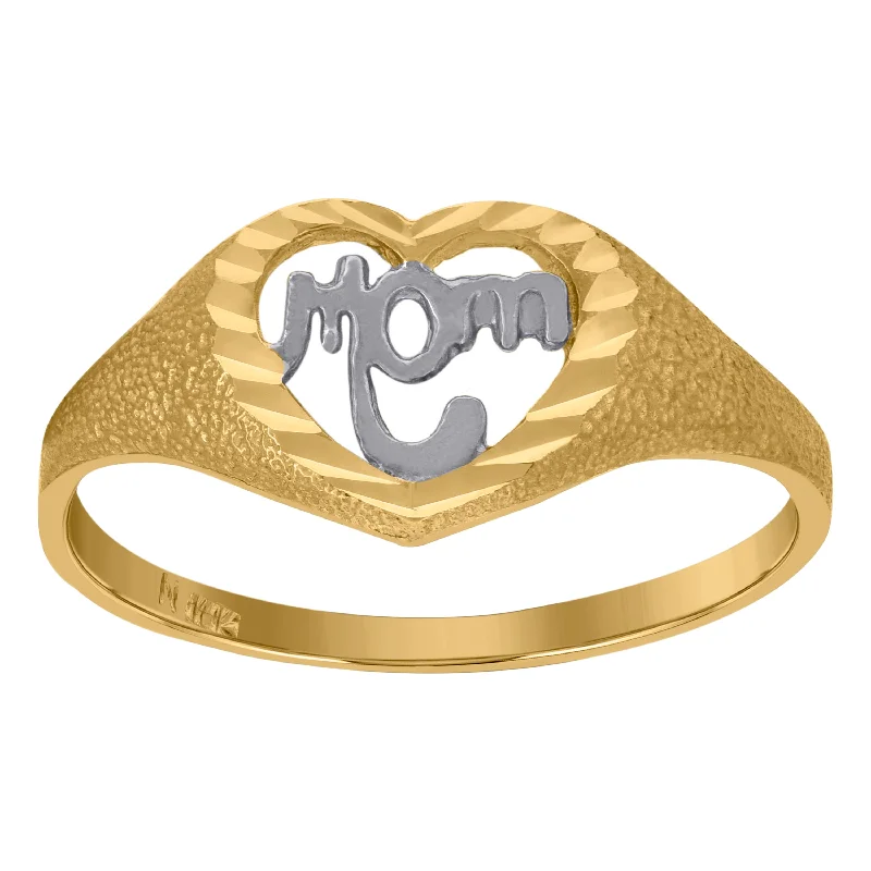 Beaded Fashion Rings in Natural Stones and Cotton Cord for a Handmade AestheticKeene Jewelers 10kt Two-tone Gold Womens DC Textured Mom Heart Shape Ring Beaded Fashion Rings in Natural Stones and Cotton Cord for a Handmade AestheticKeene Jewelers 10kt Two-tone Gold Womens DC Textured Mom Heart Shape Ring