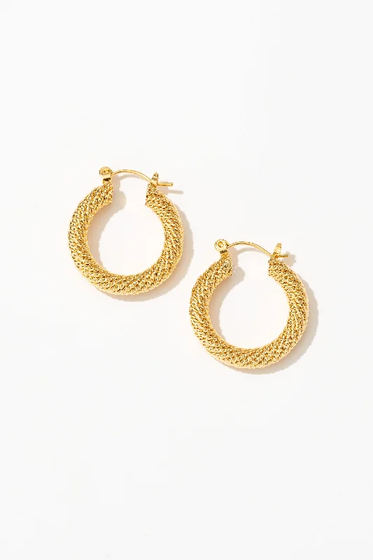 Statement hoop earringsBlaze Twisted Hoop Earrings