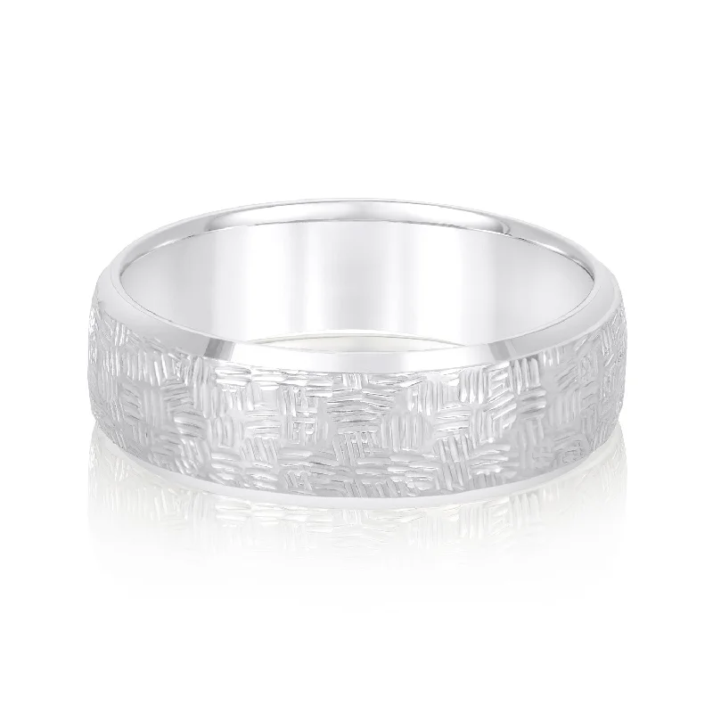 Men's skull - shaped rings for a gothic styleMen's Woven Basket Pattern Wedding Band Men's skull - shaped rings for a gothic styleMen's Woven Basket Pattern Wedding Band