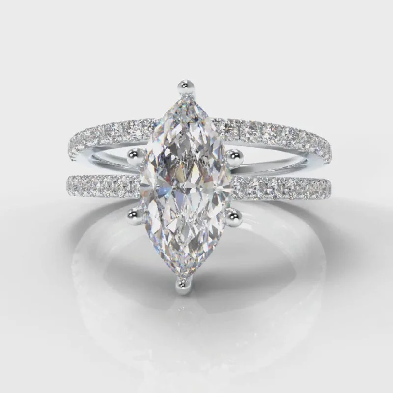 Men's Opal Engagement Rings in 10K Gold with a Milgrain - Trimmed BandStar Petite Micropavé Marquise Diamond Bridal Set Men's Opal Engagement Rings in 10K Gold with a Milgrain - Trimmed BandStar Petite Micropavé Marquise Diamond Bridal Set