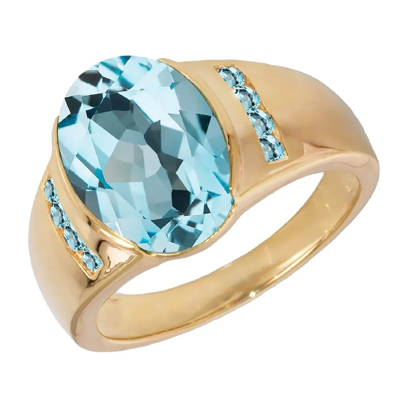 Boho - Style Women's Rings with Turquoise and Leather AccentsMarina Topaz Men's Ring Boho - Style Women's Rings with Turquoise and Leather AccentsMarina Topaz Men's Ring