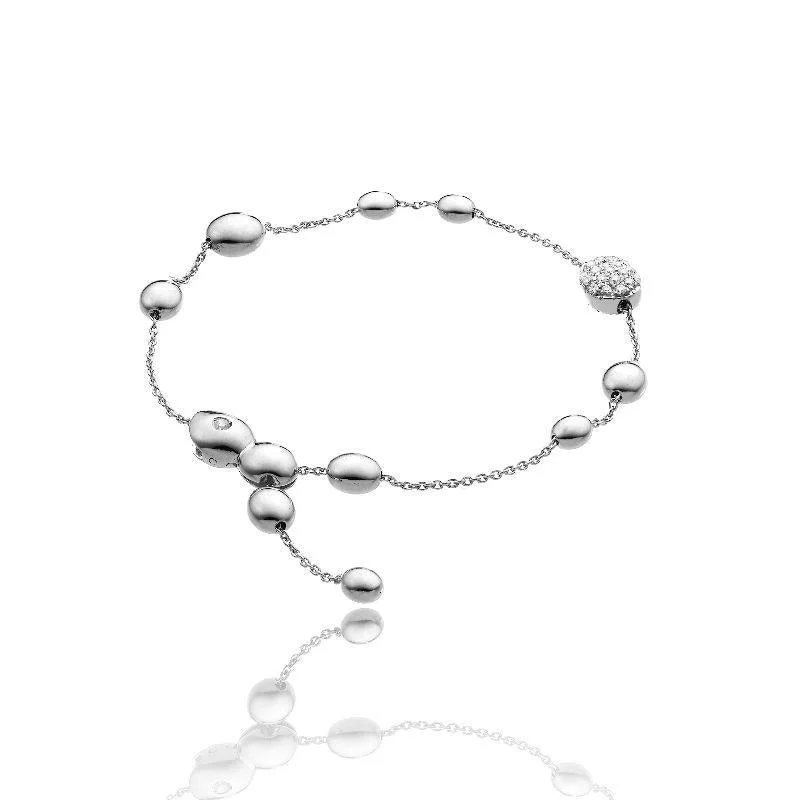 Chimento Armillas Acqua 18ct White Gold 0.25ct Diamond Drops Bracelet