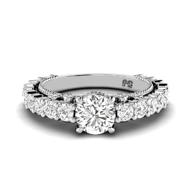Men's Amethyst Engagement Rings in Sterling Silver with a Contemporary Geometric Setting2.05-3.20 CT Round Cut Diamonds - Engagement Ring Men's Amethyst Engagement Rings in Sterling Silver with a Contemporary Geometric Setting2.05-3.20 CT Round Cut Diamonds - Engagement Ring